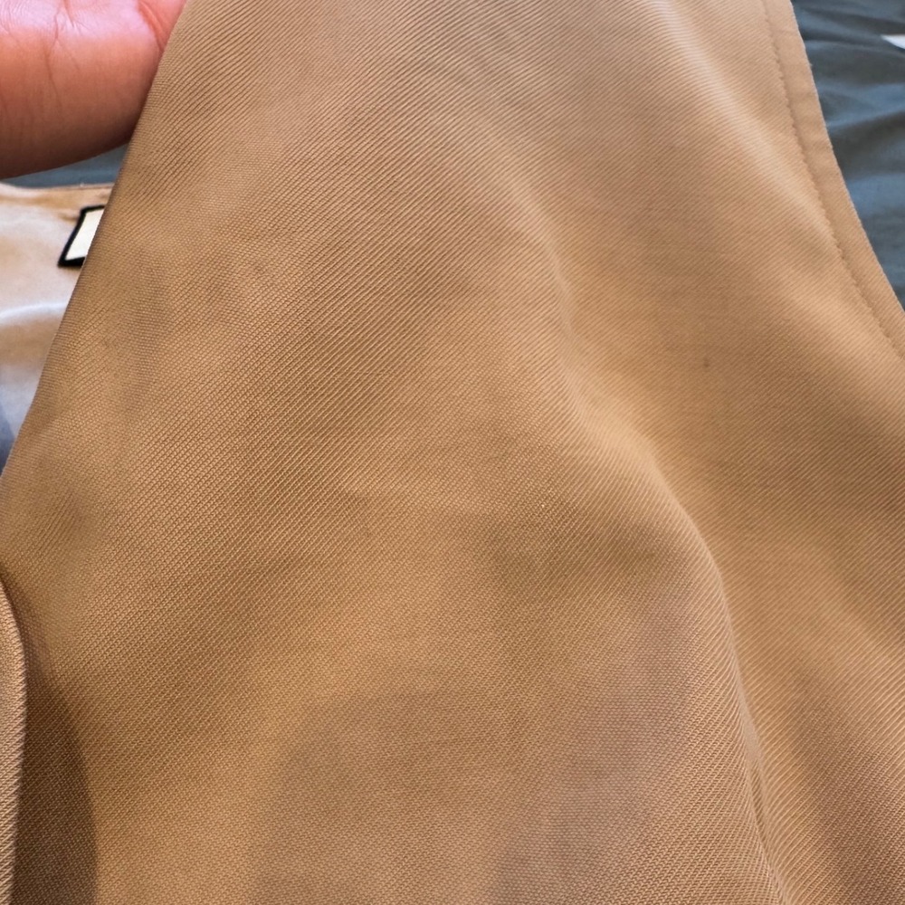 Nwt Tuckernuck Khaki Tan Tailored Button Front Vest Adjustable Cinch Back XL/XXL - Picture 12 of 12